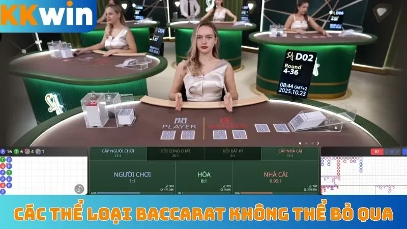 Các thể loại Baccarat không thể bỏ qua